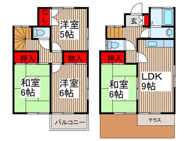 西所沢戸建の物件間取画像